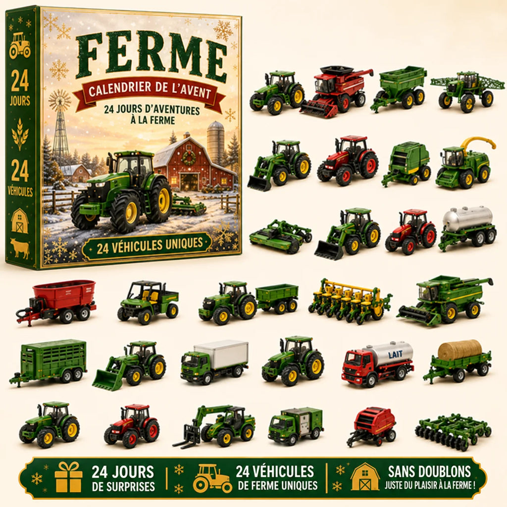 Calendrier de l'Avent de 24 véhicules miniatures