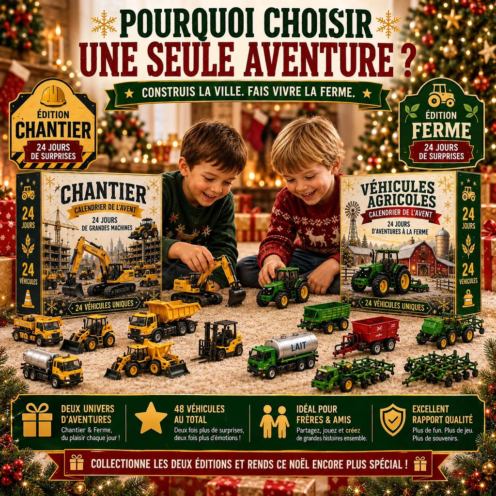 Calendrier de l'Avent de 24 véhicules miniatures