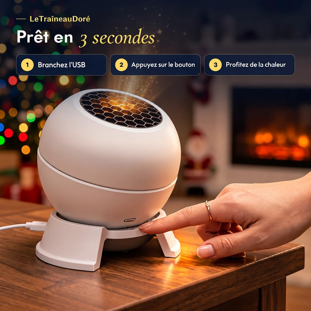 LeTraîneauDoré™ — Projecteur de Noël magique